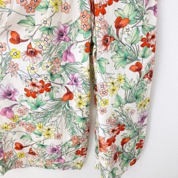 ZARA, High-Waisted, Wide Leg Pants, Floral, excellent Condition, size Small. M - Picture 7 of 11